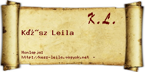 Kész Leila névjegykártya